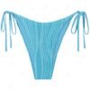 shop Ribbed Tie Side Bikini Bottom - LIGHT BLUE S