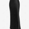 outfits Women's Elegant High Waisted Solid Color Mermaid Maxi Dress - BLACK ONE SIZE